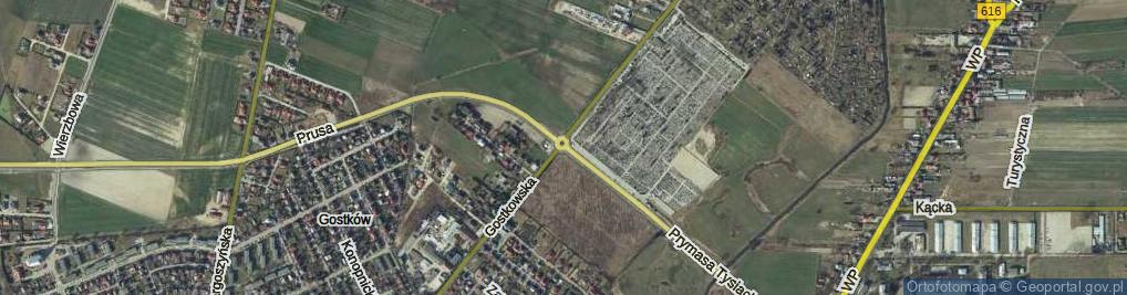 Zdjęcie satelitarne Rondo Fieldorfa-Nila Augusta Emila, gen. rondo.