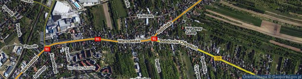 Zdjęcie satelitarne Rondo Omyły-Wojtka rondo.