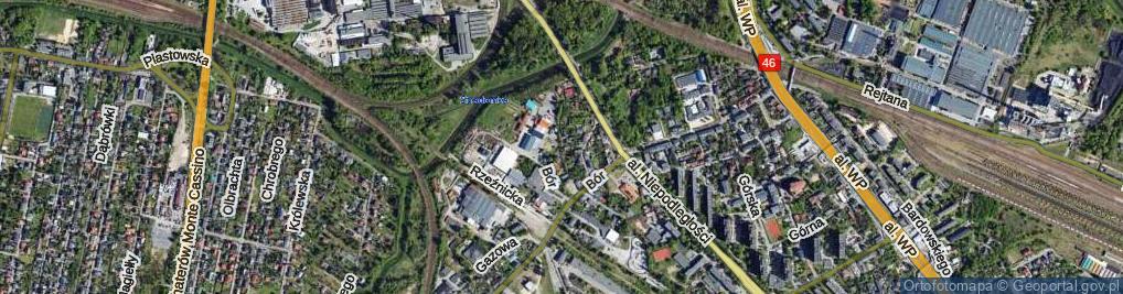 Zdjęcie satelitarne Równa ul.