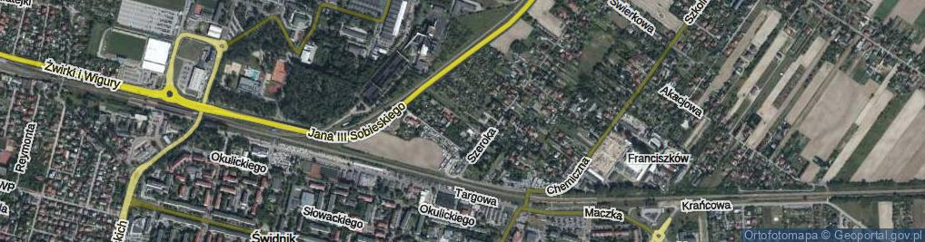Zdjęcie satelitarne Różana ul.