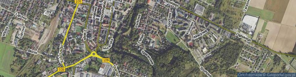 Zdjęcie satelitarne Rodziewiczówny ul.