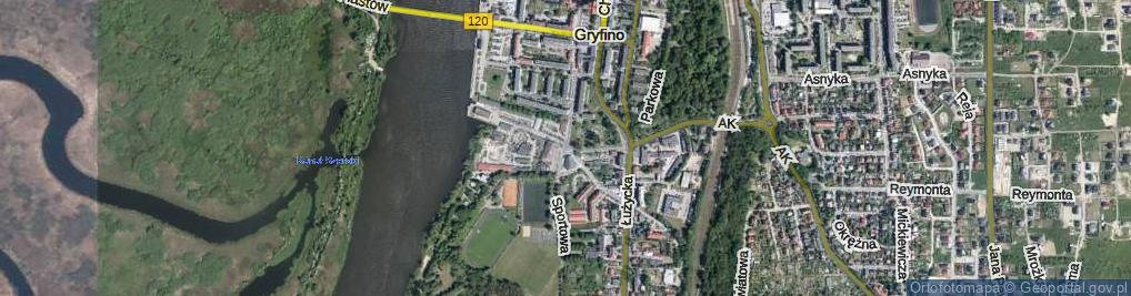 Zdjęcie satelitarne Rondo Powstańców Warszawskich rondo.