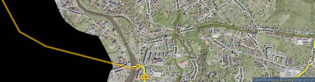 Zdjęcie satelitarne Roosevelta Franklina Delano ul.