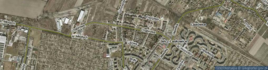 Zdjęcie satelitarne Różana ul.