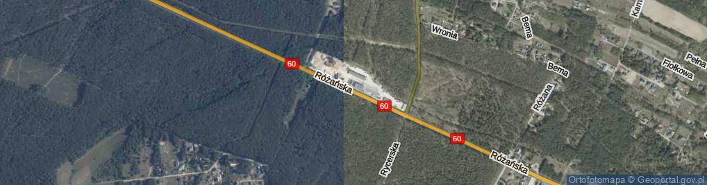 Zdjęcie satelitarne Różańska ul.