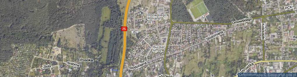 Zdjęcie satelitarne Rodziewiczówny Marii ul.