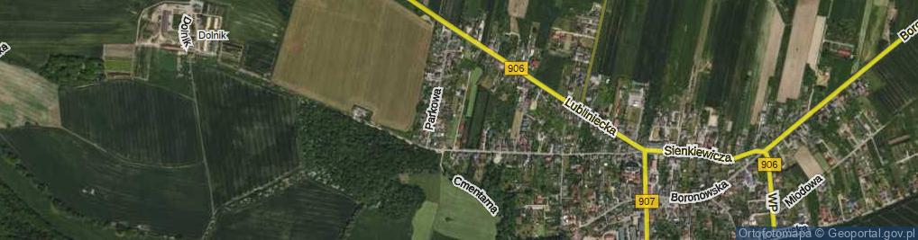 Zdjęcie satelitarne Różana ul.