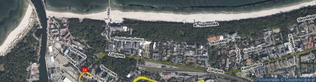 Zdjęcie satelitarne Rodziewiczówny Marii ul.