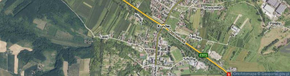 Zdjęcie satelitarne Różana ul.