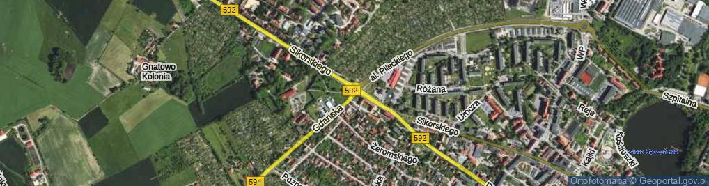 Zdjęcie satelitarne Rondo Rogaczewskiego Wojciecha, ks. rondo.