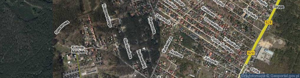 Zdjęcie satelitarne Różewicza Tadeusza ul.