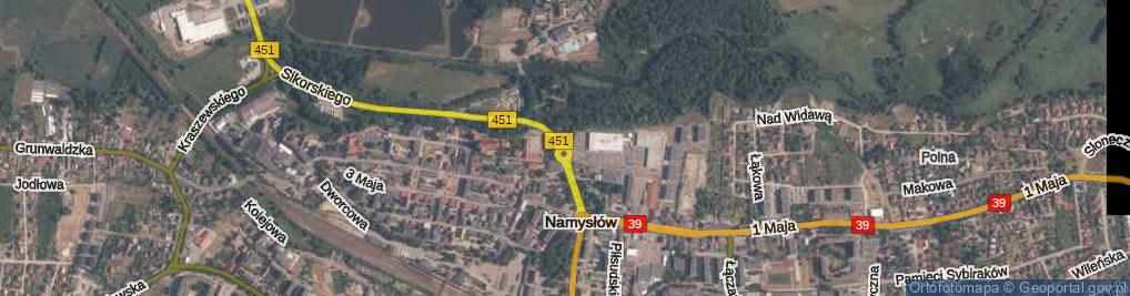 Zdjęcie satelitarne Rondo Żołnierzy Wyklętych rondo.