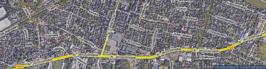 Zdjęcie satelitarne Różana ul.