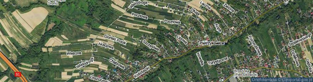 Zdjęcie satelitarne Różana ul.