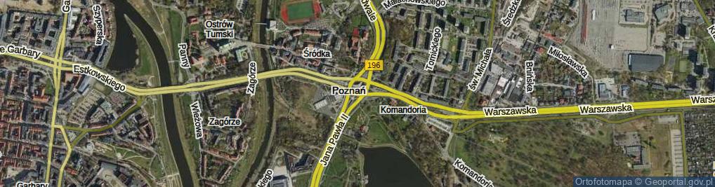 Zdjęcie satelitarne Rondo Śródka rondo.