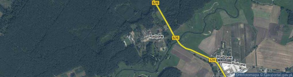 Zdjęcie satelitarne Rodzone ul.
