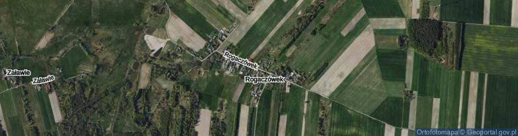 Zdjęcie satelitarne Rogaczówek ul.