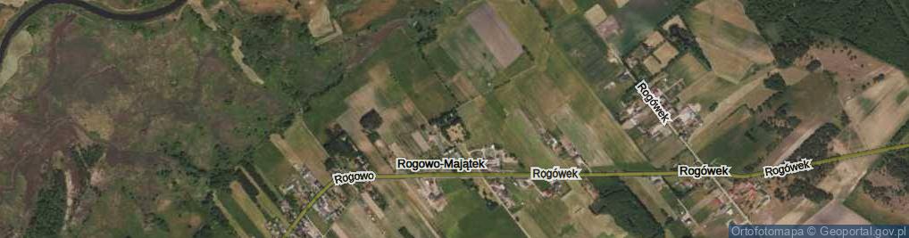 Zdjęcie satelitarne Rogowo-Majątek ul.