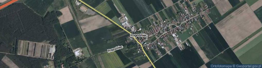 Zdjęcie satelitarne Rogoziniec ul.