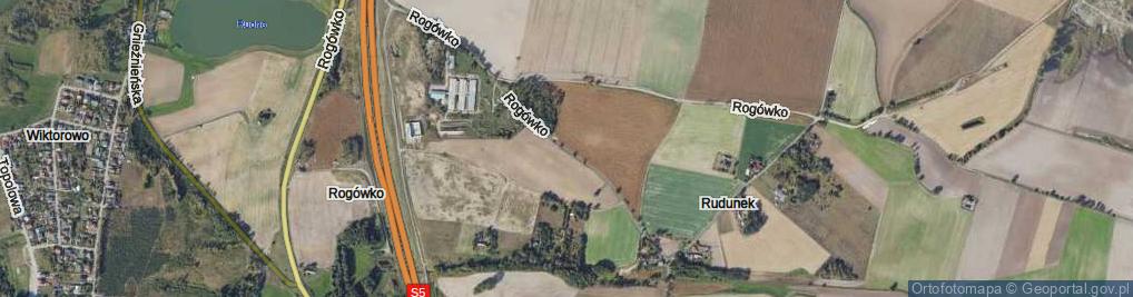 Zdjęcie satelitarne Rogówko ul.