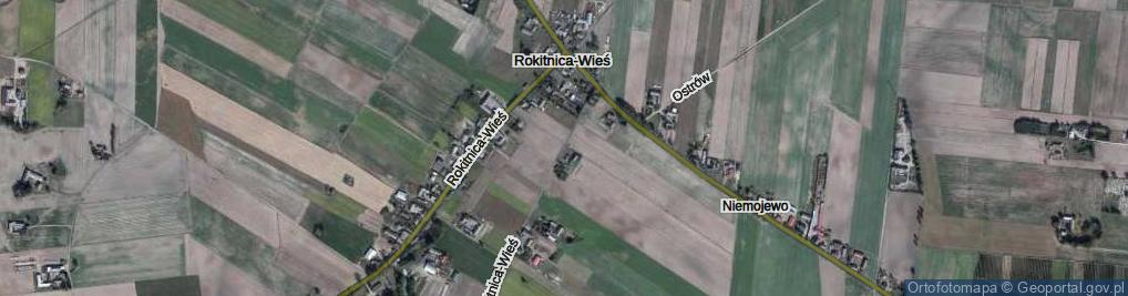 Zdjęcie satelitarne Rokitnica-Wieś ul.