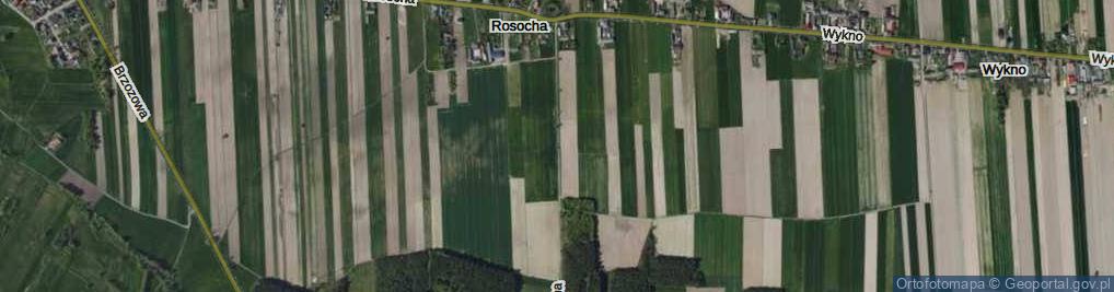 Zdjęcie satelitarne Rosocha ul.