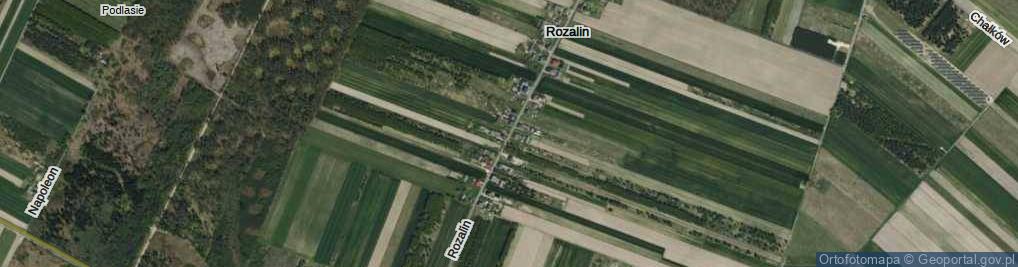 Zdjęcie satelitarne Rozalin ul.