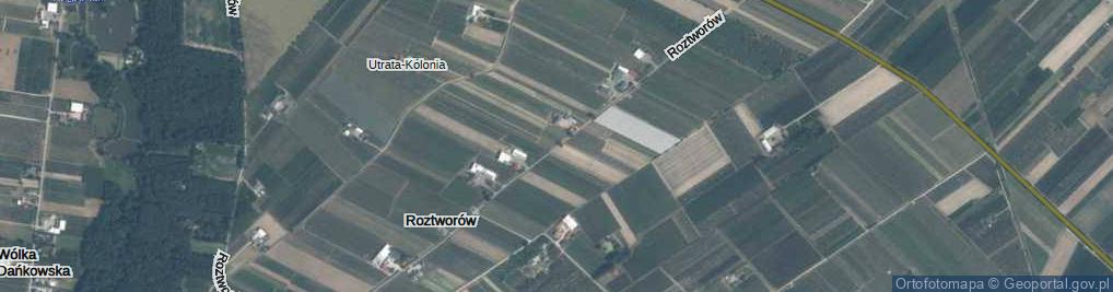 Zdjęcie satelitarne Roztworów ul.