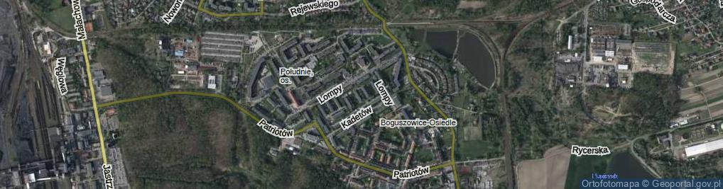 Zdjęcie satelitarne Rostka Józefa, dr. ul.