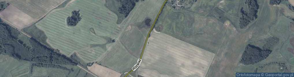 Zdjęcie satelitarne Różanki ul.