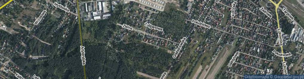 Zdjęcie satelitarne Różana ul.