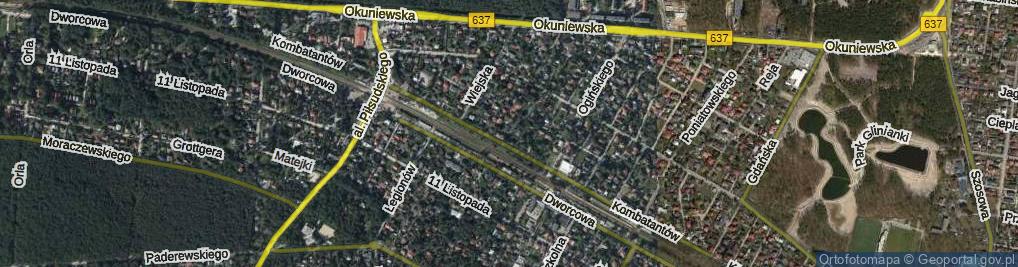 Zdjęcie satelitarne Rodziewiczówny ul.