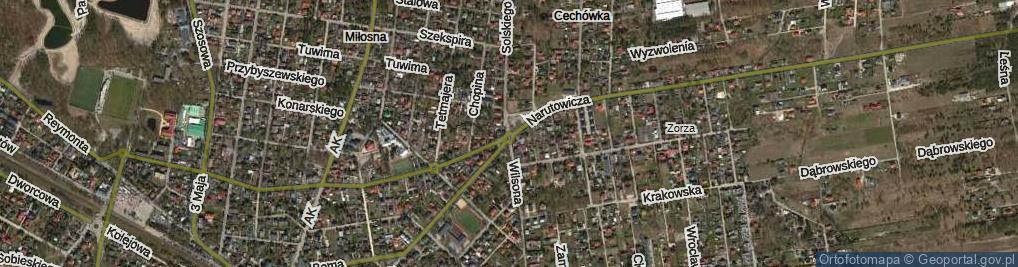 Zdjęcie satelitarne Rondo Sieradzkiego-Śwista Stanisława rondo.