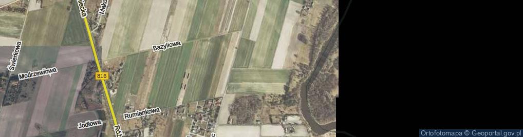 Zdjęcie satelitarne Rozmarynowa ul.