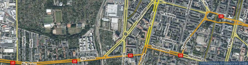 Zdjęcie satelitarne Rondo o. Władysława Siwka rondo.