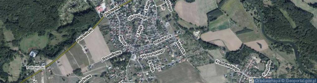 Zdjęcie satelitarne Robotnicza ul.