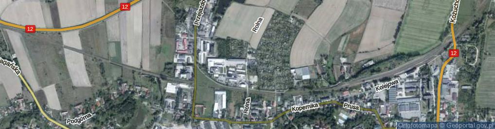 Zdjęcie satelitarne Rolna ul.