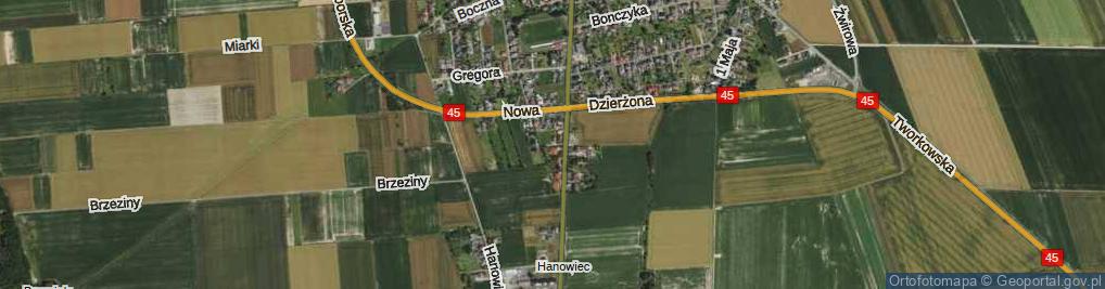 Zdjęcie satelitarne Różana ul.