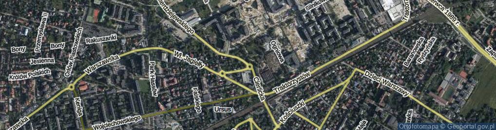 Zdjęcie satelitarne Rondo Malessy-Marcysi Emilii rondo.