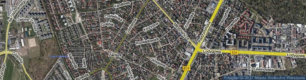 Zdjęcie satelitarne Rozwadowska ul.