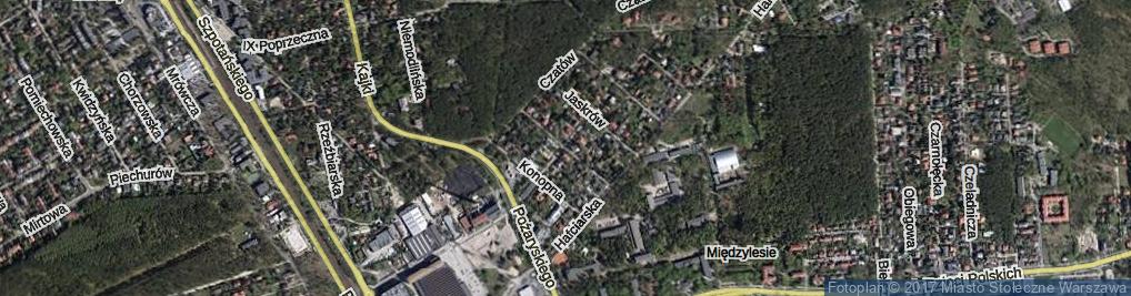 Zdjęcie satelitarne Rosnąca ul.