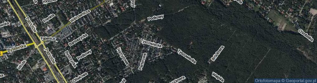 Zdjęcie satelitarne Rościszewska ul.