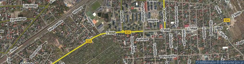 Zdjęcie satelitarne Rondo Rewolucji Węgierskiej 1956 r. rondo.