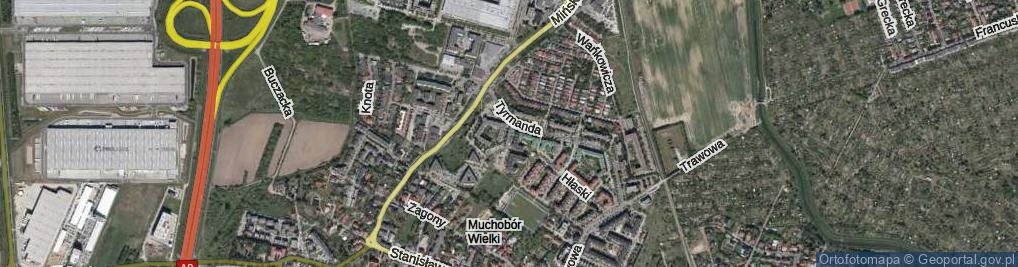 Zdjęcie satelitarne Rodziewiczówny Marii ul.