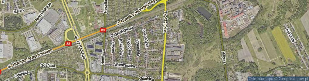 Zdjęcie satelitarne Rochowiaka Stanisława ul.