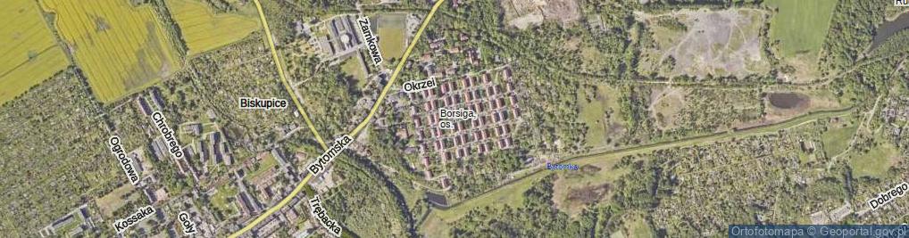 Zdjęcie satelitarne Rodziewiczówny Marii ul.