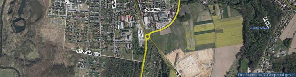 Zdjęcie satelitarne Rondo 1 Pułku Chemicznego rondo.