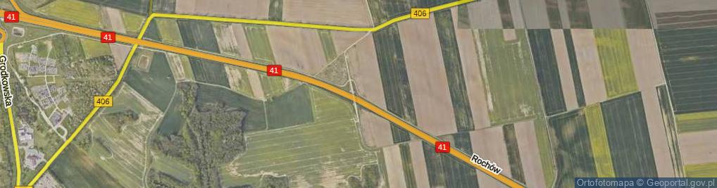 Zdjęcie satelitarne Rochów ul.