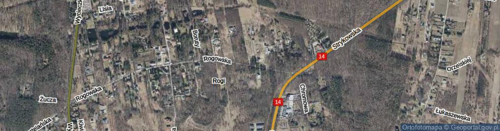 Zdjęcie satelitarne Rogowska ul.