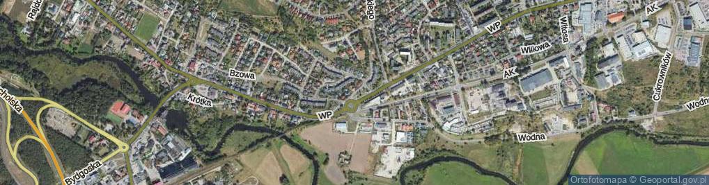 Zdjęcie satelitarne Różana ul.